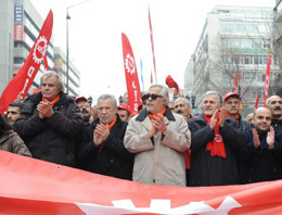 Tekel işçilerine destek eylemi