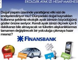 Finansbank ekolojik takipte...