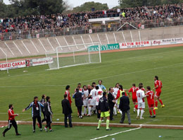 Bandırmaspor maçında gerginlik