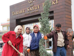 Eceabat'ta Tarihe Saygı Parkı'na bakım